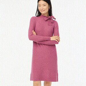 New JCrew Factory Bow-neck sweater-dress, size XXS, NWT